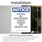 Signmission Posted No Trespassing Land Is OSHA Notice Sign, Vinyl Decal, 7in W x 10in L, 2PK OS-2PACK-NS-D-710-V-17727 - alternate 6